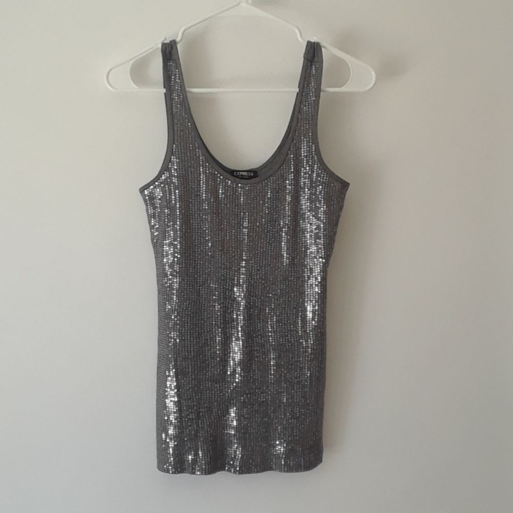 Express Tank Top With Sequins